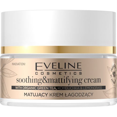 Organic Gold crema viso leggera effetto matte con the verde 50 ml - Eveline Cosmetics - Modalova