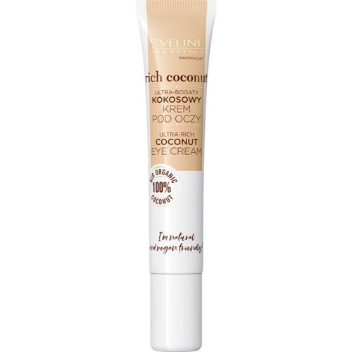 Rich Coconut crema regeneradora para contorno de ojos con probióticos 20 ml - Eveline Cosmetics - Modalova