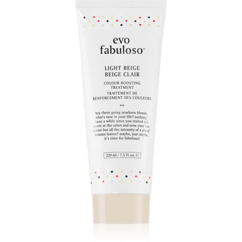 Fabuloso Colour Boosting Treatment Maske für die Haare für eine leuchtendere Haarfarbe Farbton Light Beige 220 ml - EVO - Modalova