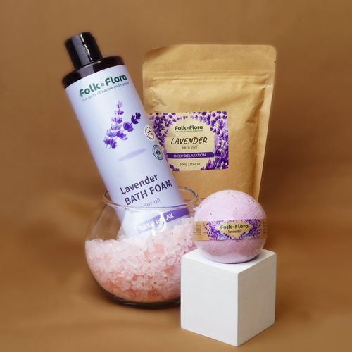 Lavender bomba de baño con efectos calmantes 130 g - Folk & Flora - Modalova