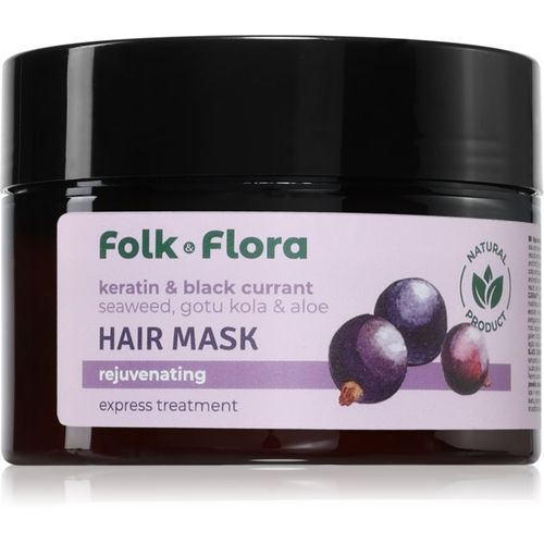 Keratin & Black Currant mascarilla regeneradora para cabello 200 ml - Folk & Flora - Modalova