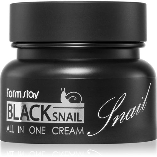 Black Snail All-In One crema nutriente viso con estratto di bava di lumaca 100 ml - Farmstay - Modalova