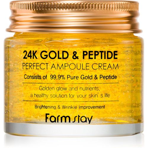 K Gold & Peptide Perfect Ampoule Cream crema hidratante antienvejecimiento 80 ml - Farmstay - Modalova