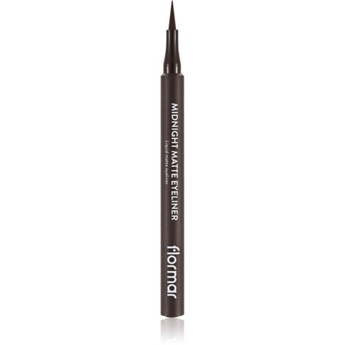 Midnight Matte Eyeliner delineador con corrector con efecto mate tono 02 Brown 1 ml - flormar - Modalova
