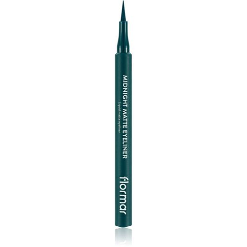 Midnight Matte Eyeliner delineador con corrector con efecto mate tono 04 Green 1 ml - flormar - Modalova