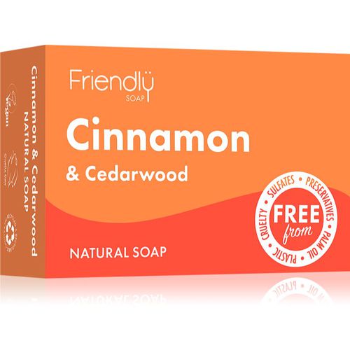 Natural Soap Cinnamon & Cedarwood jabón natural 95 g - Friendly Soap - Modalova