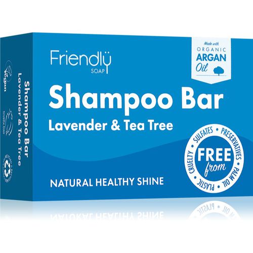 Natural Shampoo Bar Lavender and Tea Tree jabón natural para cabello 95 g - Friendly Soap - Modalova