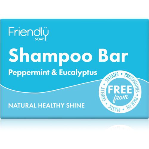 Natural Shampoo Bar Peppermint & Eucalyptus Naturseife für das Haar 95 g - Friendly Soap - Modalova