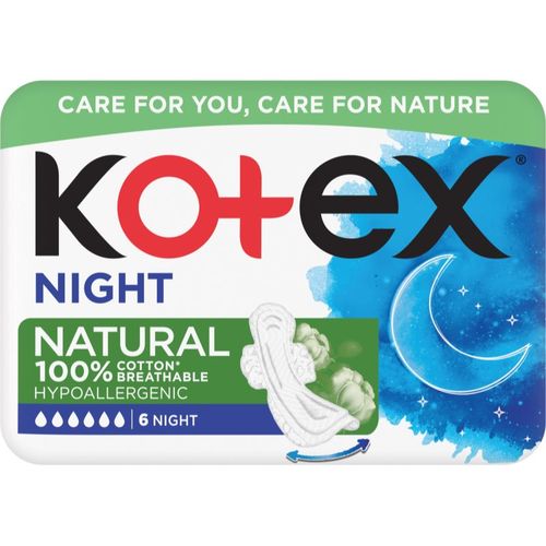 Kotex Natural Night compresas 6 ud - Kotex - Modalova