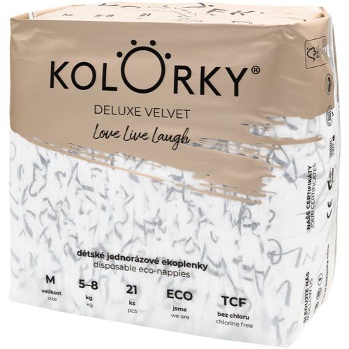 Deluxe Velvet Love Live Laugh pannolini ECO usa e getta taglia M 5-8 Kg 21 pz - Kolorky - Modalova