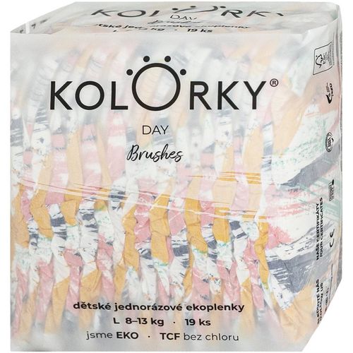 Day Brushes Einweg-Ökowindeln Größe L 8-13 Kg 19 St - Kolorky - Modalova