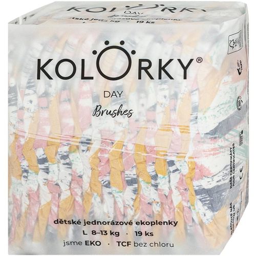 Day Brushes pañales desechables ecológicos talla L 8-13 Kg 19 ud - Kolorky - Modalova