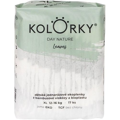 Day Nature Bambus Leaves pañales desechables ecológicos talla XL 12-16 Kg 17 ud - Kolorky - Modalova