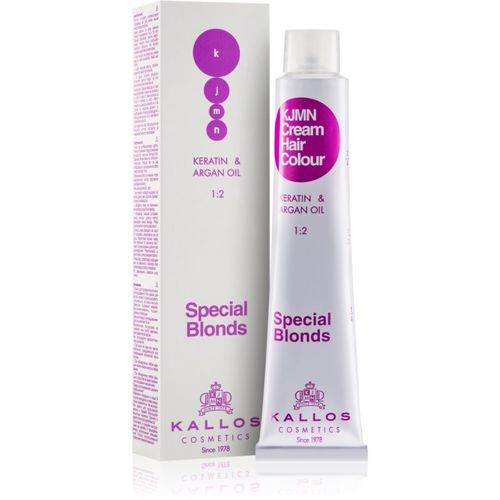 KJMN Professional Cream Hair Colour Keratin & Argan Oil Haarfarbe Farbton 90.02 Violet Blond 100 ml - Kallos - Modalova