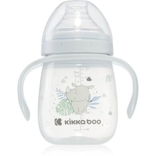 Savanna Cup with Silicone Spout tazza con maniglie 6 m+ Blue 240 ml - Kikkaboo - Modalova