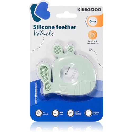 Silicone Teether Whale mordedor Mint 1 ud - Kikkaboo - Modalova