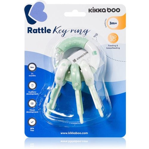 Rattle Keychain Rassel 3 m+ Mint 1 St - Kikkaboo - Modalova