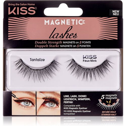 Magnetic Lashes Wimpern mit magnetischer Fixierung 04 Tantalize 1 Paar - KISS - Modalova