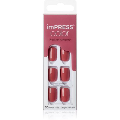 ImPRESS Color Short uñas postizas Platonic Pink 30 ud - KISS - Modalova