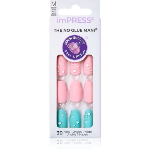 ImPRESS The No Glue Mani Medium uñas postizas Dew Drop 30 ud - KISS - Modalova