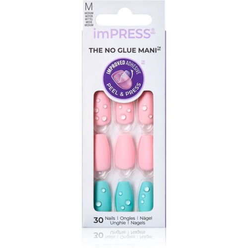 ImPRESS The No Glue Mani Medium Unghie finte Dew Drop 30 pz - KISS - Modalova