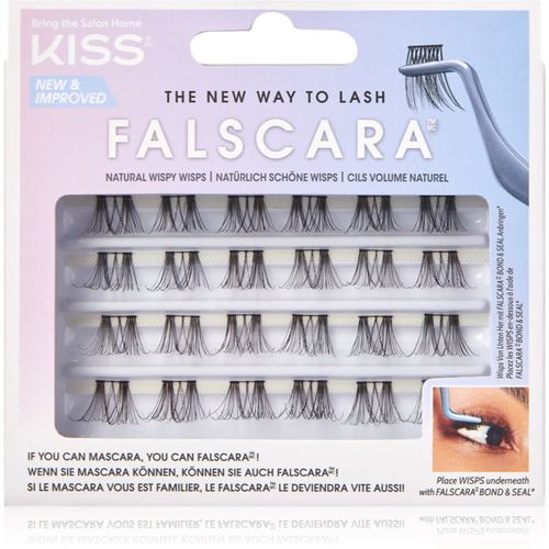 Falscara Wisp Wimpernbüschel mit Punkten zum Aufkleben Natural Wispy Wisps 24 St - KISS - Modalova