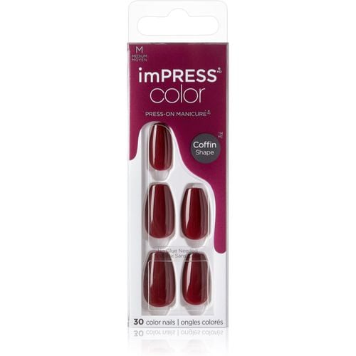 ImPRESS Color Medium uñas postizas Winery in NYC 30 ud - KISS - Modalova