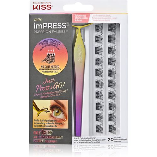 ImPRESS Press-on Falsies ciglia finte a ciuffi con nodo 02 Voluminous 20 pz - KISS - Modalova