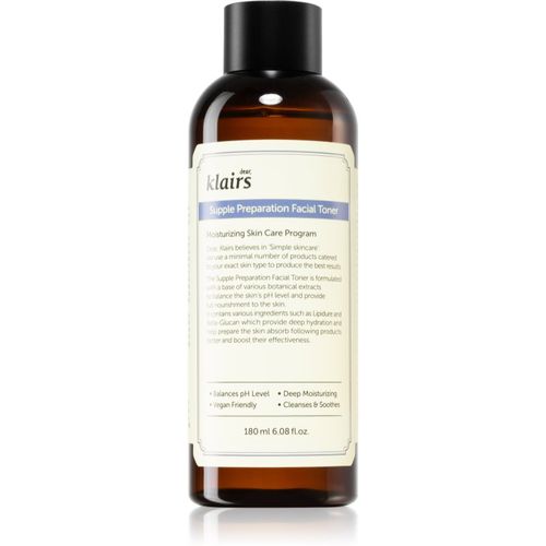 Supple Preparation Facial Toner tónico hidratante equilibrador del nivel de pH de la piel 180 ml - Klairs - Modalova