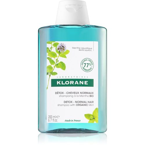 Organic Mint champú desintoxicante para cabello normal 200 ml - Klorane - Modalova