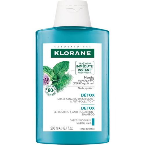 Organic Mint champú desintoxicante para cabello normal 200 ml - Klorane - Modalova