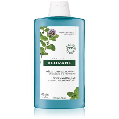 Organic Mint champú desintoxicante para cabello normal 400 ml - Klorane - Modalova
