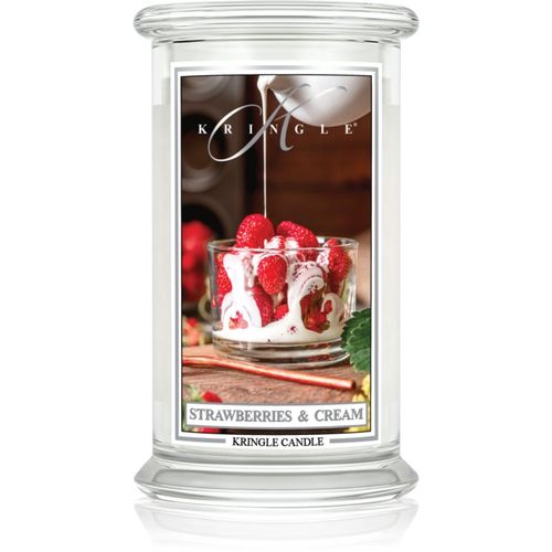 Classic Strawberries & Cream vela perfumada 623 g - Kringle Candle - Modalova