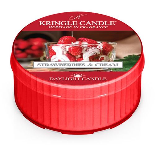 Strawberries & Cream vela de té 42 g - Kringle Candle - Modalova