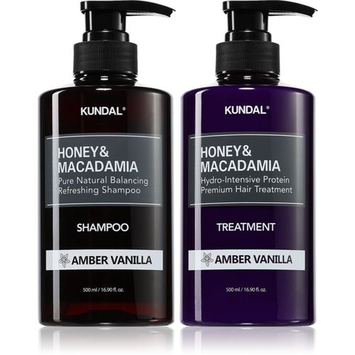 Honey & Macadamia Amber Vanilla set para cabello seco y dañado - KUNDAL - Modalova