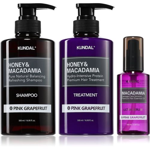 Honey & Macadamia Pink Grapefruit set para cabello seco y dañado - KUNDAL - Modalova