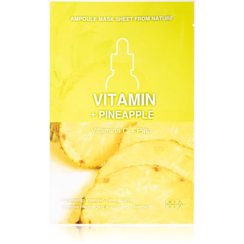 Ampoule Mask Sheet From Nature Vitamin C + Pineapple mascarilla hoja con efecto energizante 1 ud - Holika Holika - Modalova