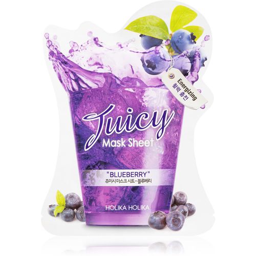 Juicy Mask Sheet Blueberry mascarilla hoja con efecto energizante 20 ml - Holika Holika - Modalova