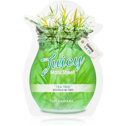 Juicy Mask Sheet Tea Tree mascarilla hoja para imperfecciones de la piel con acné 20 ml - Holika Holika - Modalova