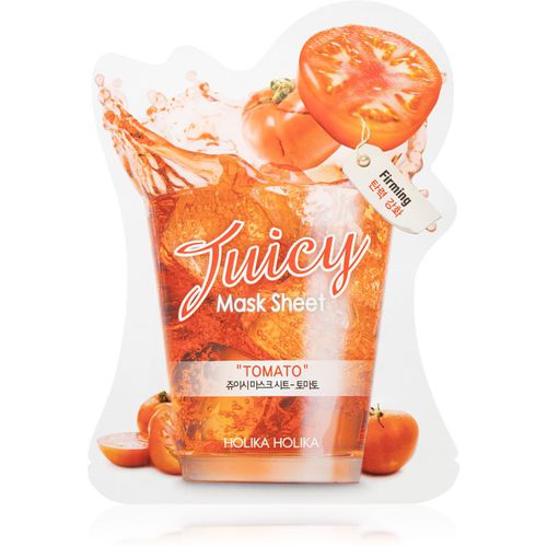 Juicy Mask Sheet Tomato mascarilla de tela reafirmante para contorno facial 20 ml - Holika Holika - Modalova