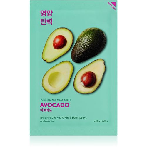 Pure Essence Avocado mascarilla facial calmante en forma de hoja 20 ml - Holika Holika - Modalova