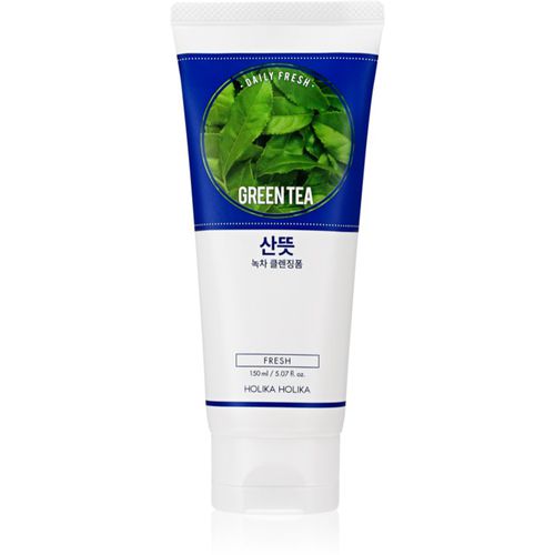 Daily Fresh Green Tea mousse detergente per riequilibrare la produzione di sebo con the verde 150 ml - Holika Holika - Modalova