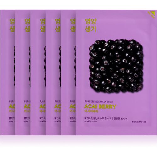 Pure Essence Acai Berry mascarilla en hoja exfoliante 5x20 ml - Holika Holika - Modalova