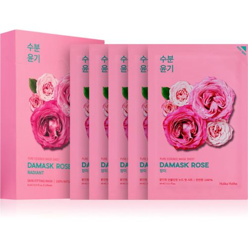 Pure Essence Damask Rose mascarilla hoja con efecto hidratante y revitalizante 5x20 ml - Holika Holika - Modalova