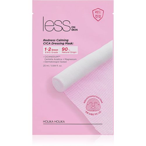 Less On Skin Redness Calming CICA maschera in tessuto lenitiva per pelli sensibili e irritate 25 ml - Holika Holika - Modalova