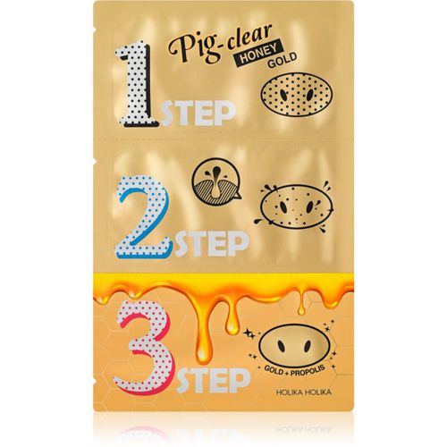 Pig Nose Honey Gold tiras limpia poros para la nariz 1 ud - Holika Holika - Modalova