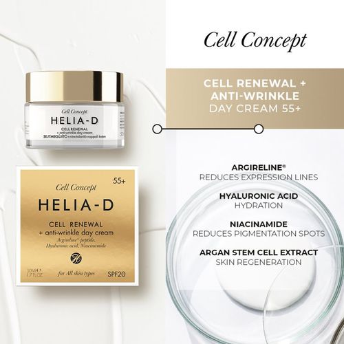Cell Concept crema de día antiarrugas SPF 15 55+ 50 ml - Helia-D - Modalova