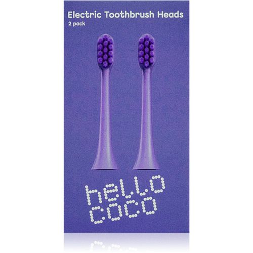 Electric Toothbrush Heads Purple recambio para cepillo de dientes 2 ud - Hello Coco - Modalova