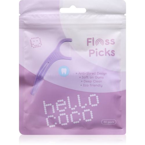 Floss Picks palillos dentales con hilo 30 ud - Hello Coco - Modalova