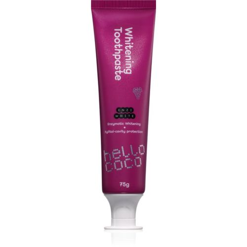 Whitening Toothpaste Grape pasta de dientes blanqueadora con sabor 75 g - Hello Coco - Modalova